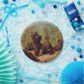 スイカ畑の熊（W.H.ひげ） ペーパープレート (パーティー)