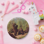 スイカ畑の熊（W.H.ひげ） ペーパープレート (パーティー)