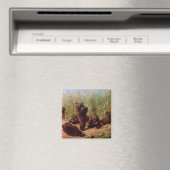 スイカ畑の熊（W.H.ひげ） マグネット (インサイチュ (食洗機))