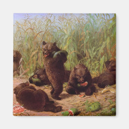 スイカ畑の熊（W.H.ひげ） マグネット