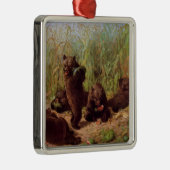 スイカ畑の熊（W.H.ひげ） メタルオーナメント (右)