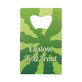 スイカ皮クレジットカードボトルオープナー クレジットカード栓抜き (正面)