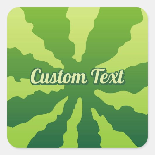 スイカ皮 スクエアシール (正面)