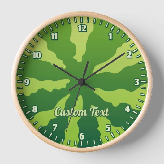 スイカ皮 壁時計 (正面)