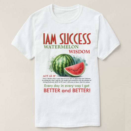 スイカ知恵 Tシャツ (デザイン正面)