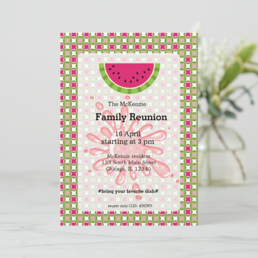 スイカ科懇親会 招待状 (スタンド正面)