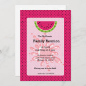 スイカ科懇親会 招待状 (正面/裏面)