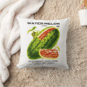 スイカ種子パケットラベル クッション (ブランケット)