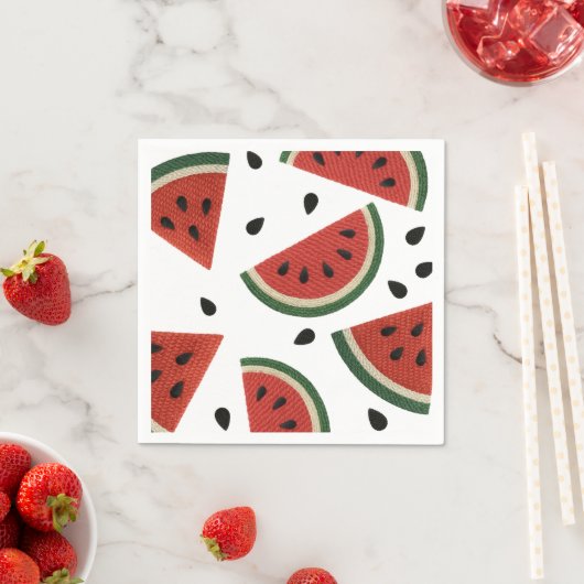 スイカ糸どんな方法でもスライスするパーティー スタンダードカクテルナプキン (インサイチュ)