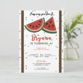 スイカ糸どんな方法でもスライスするパーティー 招待状 (スタンド正面)