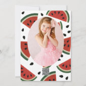 スイカ糸どんな方法でもスライスするパーティー 招待状 (裏面)