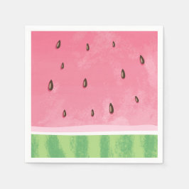 スイカ紙ナプキンメロン誕生日フルーティ スタンダードカクテルナプキン
