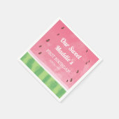 スイカ紙ナプキンメロン誕生日フルーティ スタンダードカクテルナプキン (角)