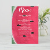 スイカ結婚付き夏のメニュー メニュー (スタンド正面)