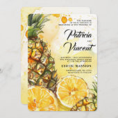 スイカ結婚夏 招待状 (正面/裏面)