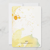 スイカ結婚夏 招待状 (裏面)