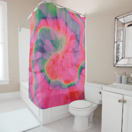 スイカ絞り染め シャワーカーテン