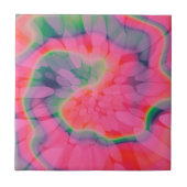 スイカ絞り染料 タイル (正面)