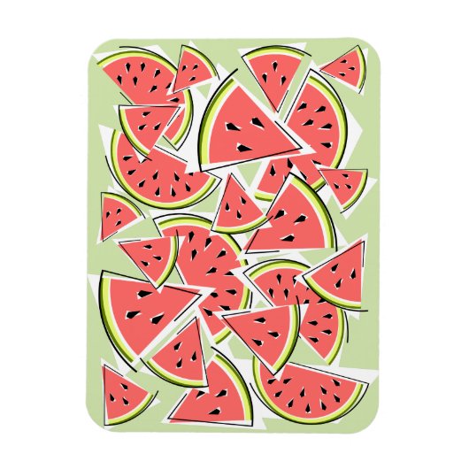 スイカ緑 マグネット (縦)