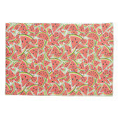 スイカ緑 枕カバー (裏面)