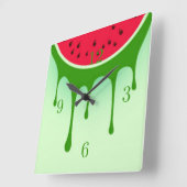 スイカ美術 スクエア壁時計 (傾斜)