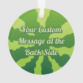 スイカ背景オーナメント オーナメント (裏面)