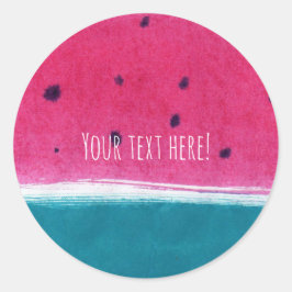 スイカ色彩の鮮やかのシール ラウンドシール
