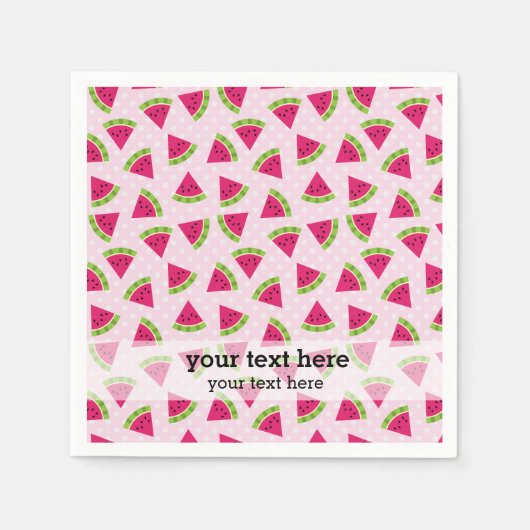 スイカ色 スタンダードカクテルナプキン (正面)