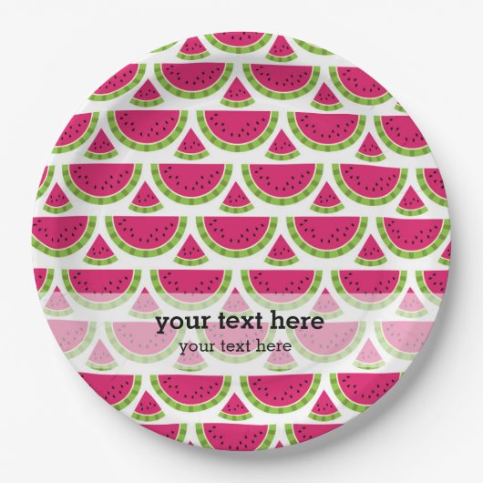 スイカ色 ペーパープレート (正面)