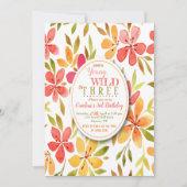 スイカ花招待状 招待状 (正面)