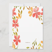 スイカ花招待状 招待状 (裏面)