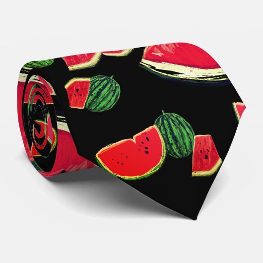 スイカ芸術 ネクタイ (ロール)