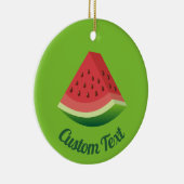 スイカ薄切りセラミックオーナメント セラミックオーナメント (右)