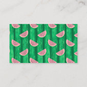 スイカ薄切り熱帯果汁の果実夏 プレイスカード (裏面)