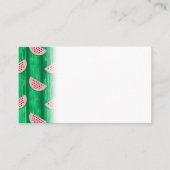 スイカ薄切り熱帯果汁の果実夏 プレイスカード (正面)