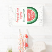 スイカ虹、彼女はメロンの1日 横断幕 (インサイチュ)