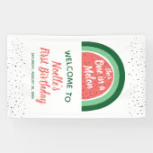 スイカ虹、彼女はメロンの1日 横断幕 (横)