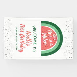 スイカ虹、彼女はメロンの1日 横断幕