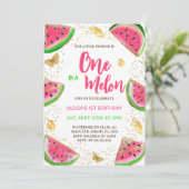 スイカ蝶ガール1st誕生日 招待状 (スタンド正面)