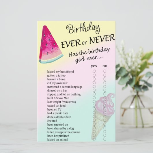 スイカ誕生日がゲームを行う (スタンド正面)