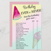 スイカ誕生日がゲームを行う (正面/裏面)