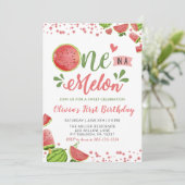 スイカ誕生日の中のサマースイカ 招待状 (スタンド正面)
