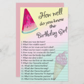 スイカ誕生日の女の子をどれだけ知っているか (正面/裏面)