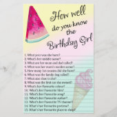 スイカ誕生日の女の子をどれだけ知っているか (正面)