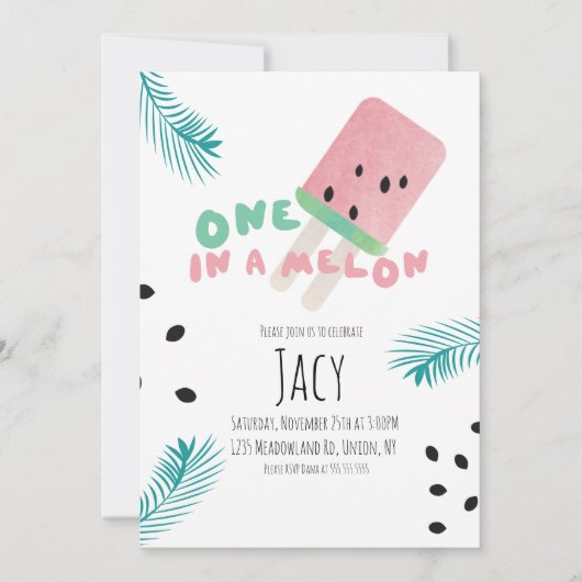 スイカ誕生日の女の子/メロンに1人 (正面)