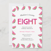 スイカ誕生日への招待8誕生日 招待状 (正面)