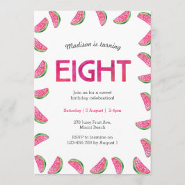 スイカ誕生日への招待8誕生日 招待状