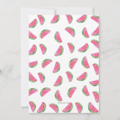 スイカ誕生日への9誕生日招待 招待状 (裏面)