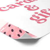 スイカ誕生日カードとギフトのサイン ポスター (角)