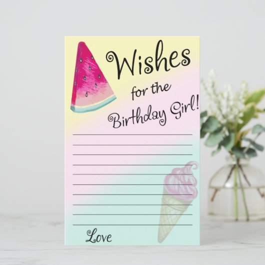 スイカ誕生日ガールゲームを希望 (スタンド正面)